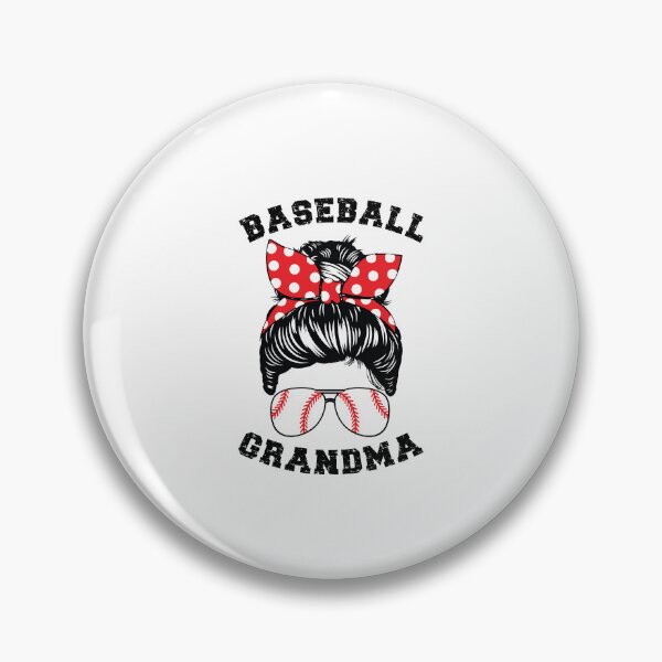 Artikelvorschau, Baseball Oma Baseball Nana Messy Bun Haar entworfen und verkauft von clothesy7.