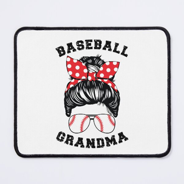 Item preview, Baseball Grandma Baseball Nana Messy Bun Hair designed and sold by clothesy7.