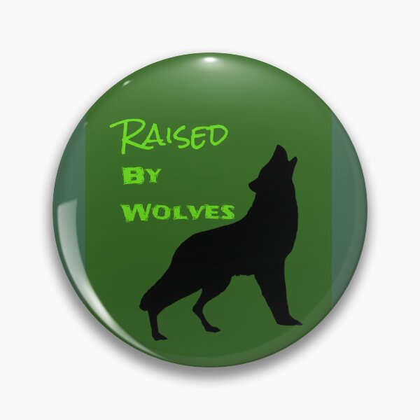 Item preview, Raised by Wolves Graphic (Moss Green on Black)   designed and sold by GladBlackLamb.