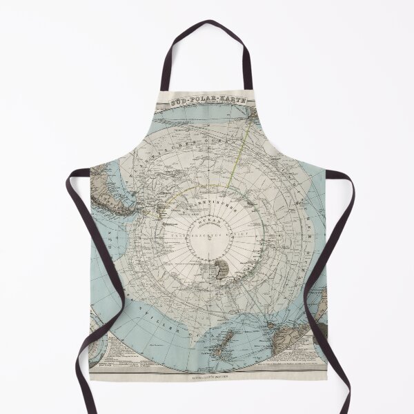 Item preview, Antarctica, 1894 Vintage South Pole Map designed and sold by Gin  Neko.