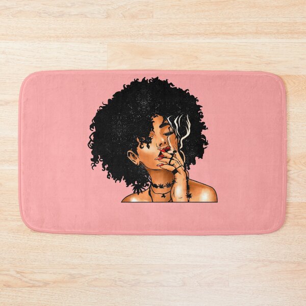 Item preview, Smoking Ebony Girl Chocolate Cocoa Caramel Honey Melanin Afro Art designed and sold by LYSandCo.