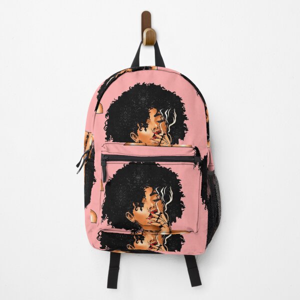 Item preview, Smoking Ebony Girl Chocolate Cocoa Caramel Honey Melanin Afro Art designed and sold by LYSandCo.