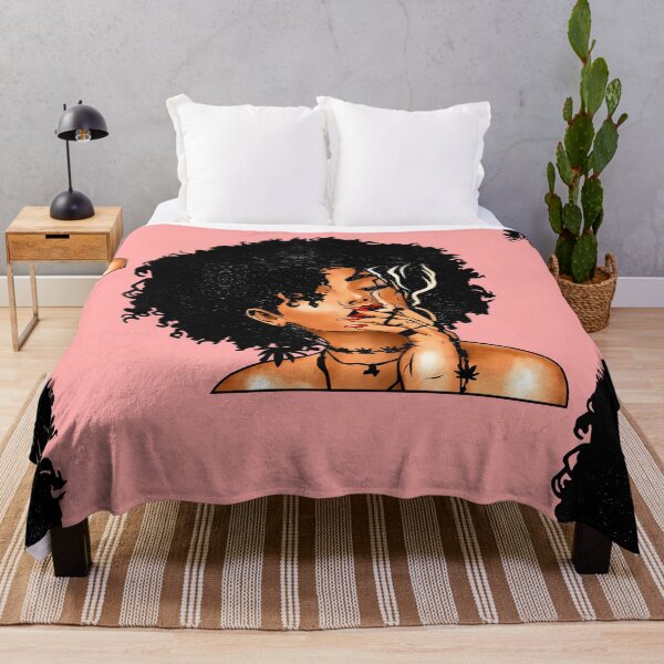 Item preview, Smoking Ebony Girl Chocolate Cocoa Caramel Honey Melanin Afro Art designed and sold by LYSandCo.