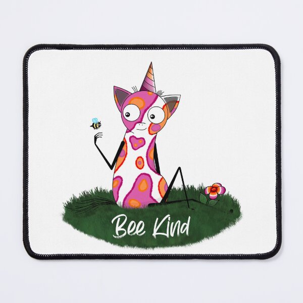 Item preview, Bee kind! Lesbian Pride Flag Unicorn designed and sold by Bill Bill The Unicorn.