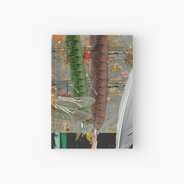 Feathers Splaters and Dragon Flies Hardcover Journal