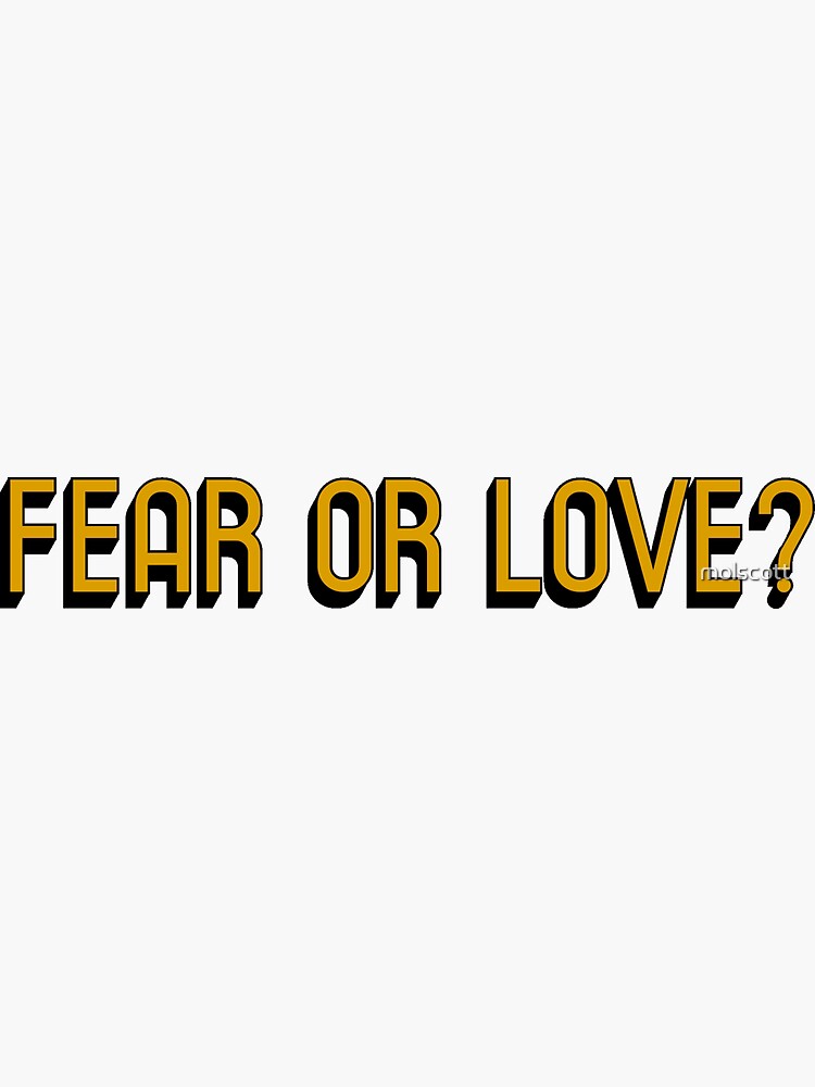 "Fear or love tick tick boom lyrics " Sticker for Sale by molscott Redbubble