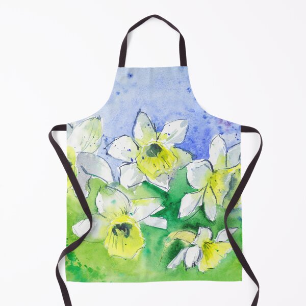 Item preview, Blooming Narcissus Flower Watercolor Print designed and sold by NatalyMak.
