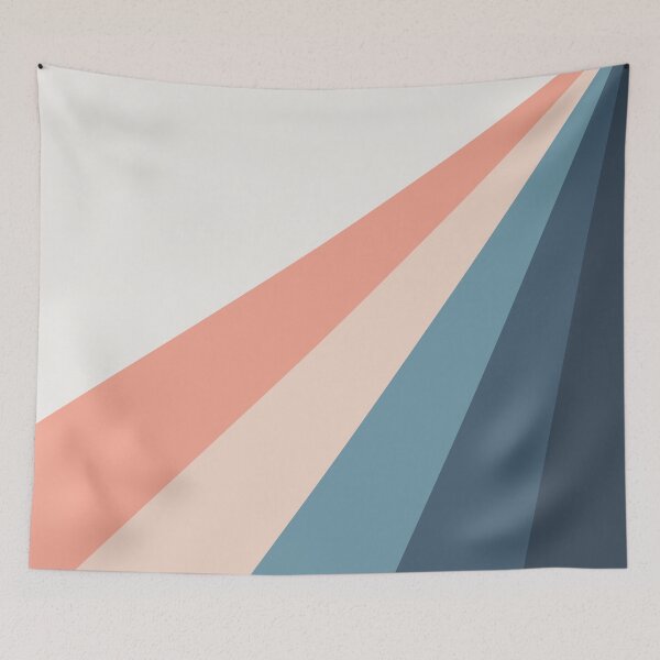 Item preview, Pink and blue diagonal retro stripes designed and sold by BattaAnastasia.