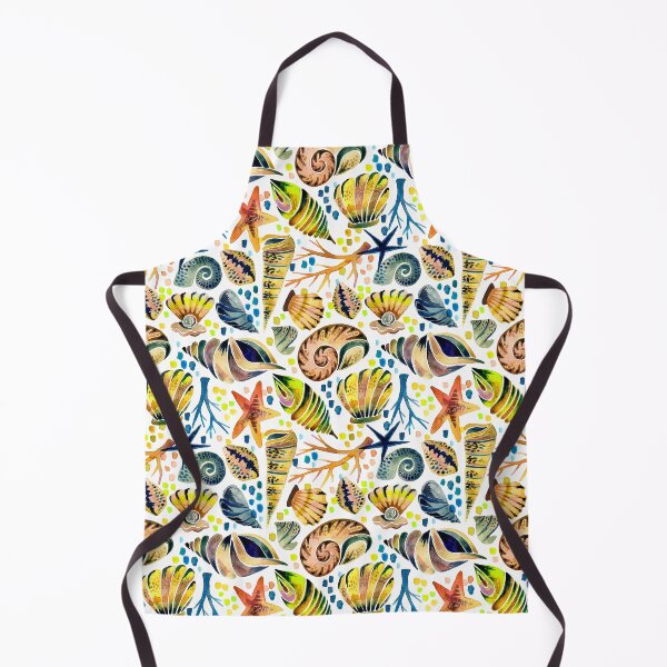 Item preview, Painted Seashells – Yellow & Navy designed and sold by Cat Coquillette.