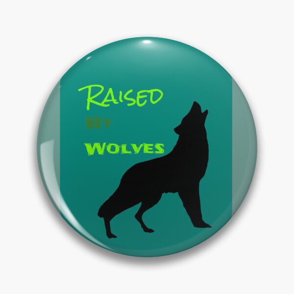 Item preview, Raised by Wolves Graphic (Teal Green on Black)   designed and sold by GladBlackLamb.