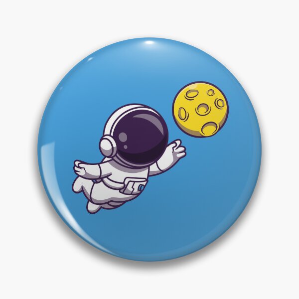 Item preview, Cute Astronaut Catching the Moon designed and sold by dhdesigns2021.