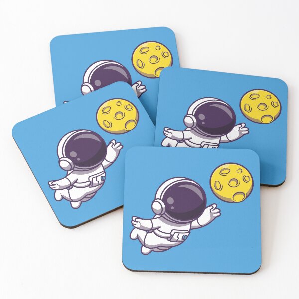 Item preview, Cute Astronaut Catching the Moon designed and sold by dhdesigns2021.