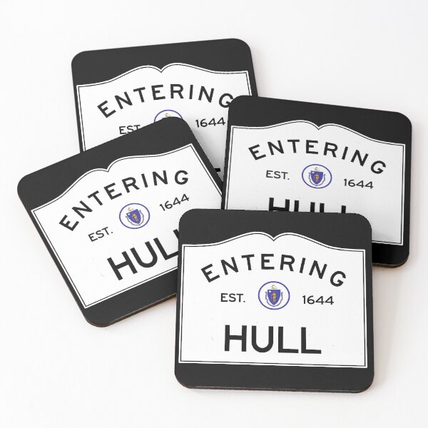 Item preview, Entering Hull Massachusetts - Commonwealth of Massachusetts Road Sign designed and sold by NewNomads.