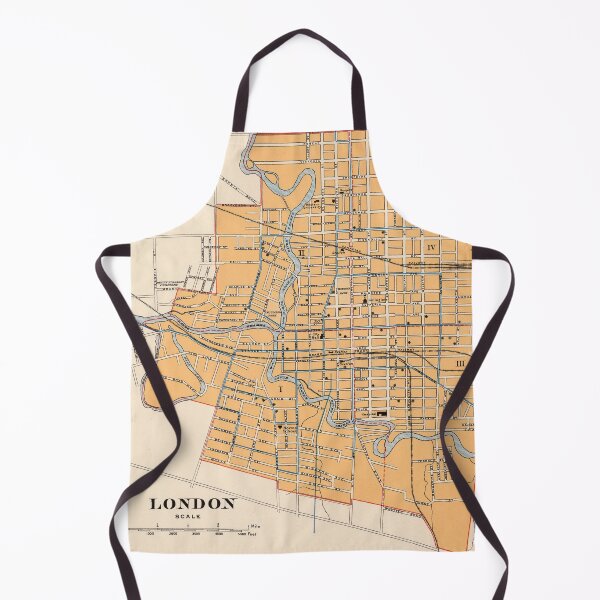 Item preview, 1915 Vintage Map of London, Ontario, Canada designed and sold by Gin  Neko.