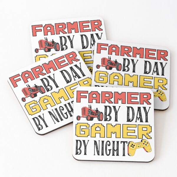 Item preview, Farmer by Day Gamer by Night, Funny Farmer Gamer Gift designed and sold by ZANKELLO.