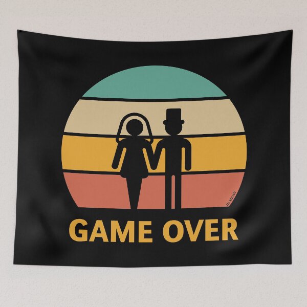 Item preview, Game Over / Sunset (Stag Party / Hen Night) designed and sold by MrFaulbaum.