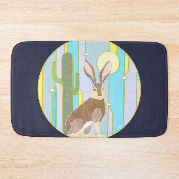 Item preview, Desert Hare & Cactus Stained Glass designed and sold by Casey Wilkinson.