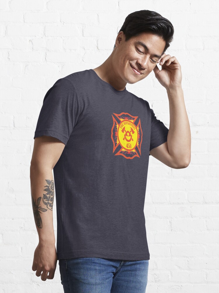 Alternate view of Fire Department 451 Essential T-Shirt