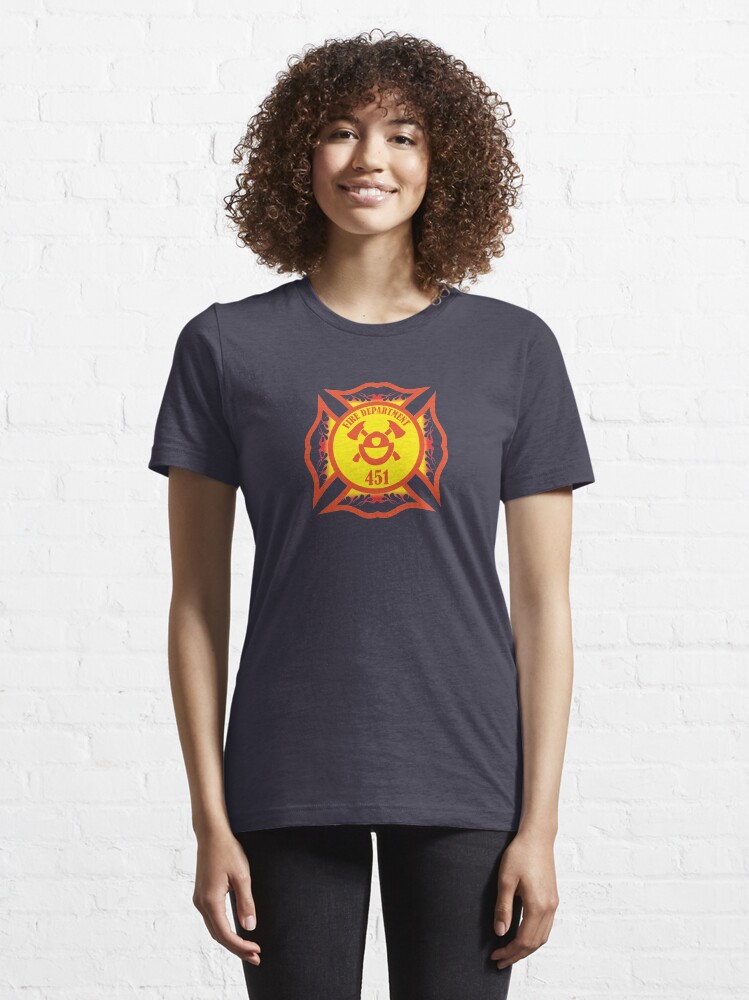 Alternate view of Fire Department 451 Essential T-Shirt