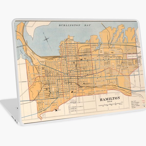 Item preview, 1915 Vintage Map of Hamilton, Ontario designed and sold by Gin  Neko.