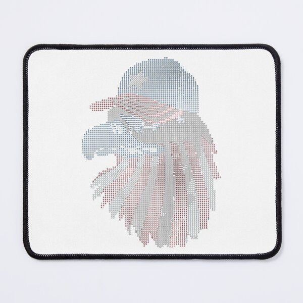 Item preview, American Flag Eagle waring American Flag Cap In Word Mosaic Pattern designed and sold by SheetalMourya.