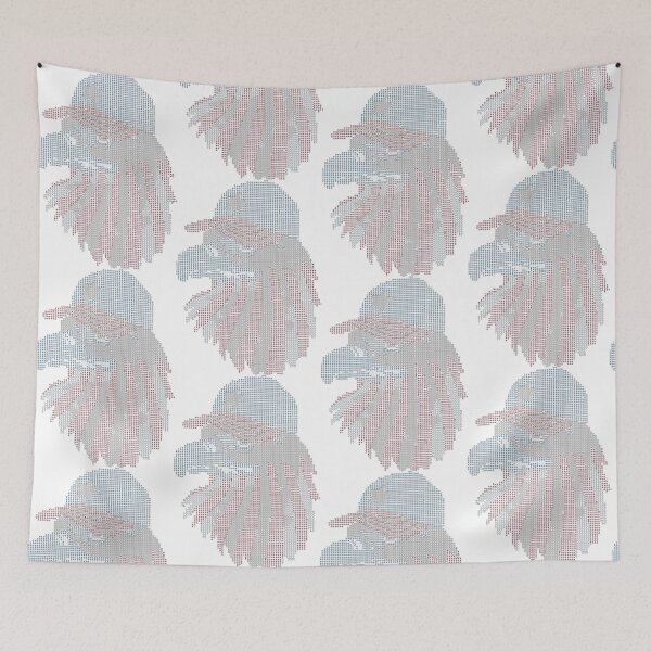 Item preview, American Flag Eagle waring American Flag Cap In Word Mosaic Pattern designed and sold by SheetalMourya.