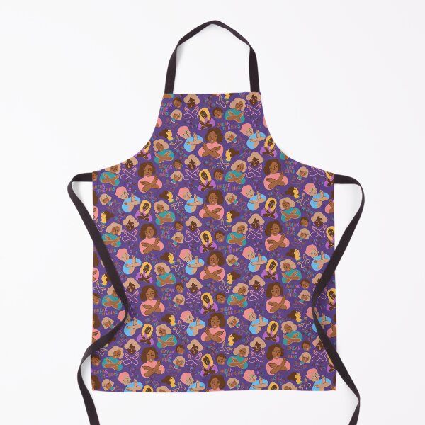 Item preview, Break The Bias! seamless pattern on violet - IWD 2022 designed and sold by Irina Ivanova.