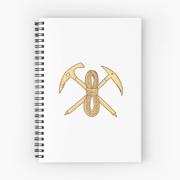 Item preview, Mountain Climbing Pick Axe Rope Crossed Drawing designed and sold by patrimonio.