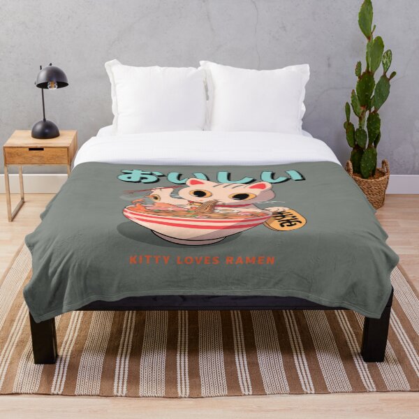 Item preview, Cat Eating Ramen Cute Noodles Illustration designed and sold by YourStore76.