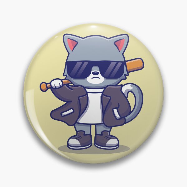 Item preview, Bad Cat wearing a Leather Jacket designed and sold by dhdesigns2021.