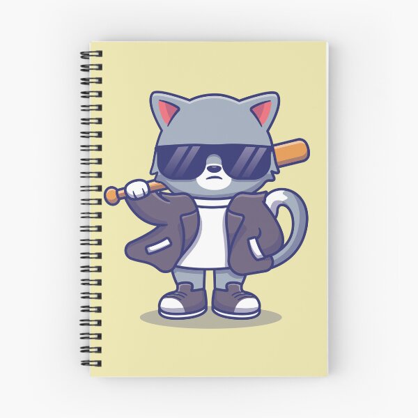 Item preview, Bad Cat wearing a Leather Jacket designed and sold by dhdesigns2021.
