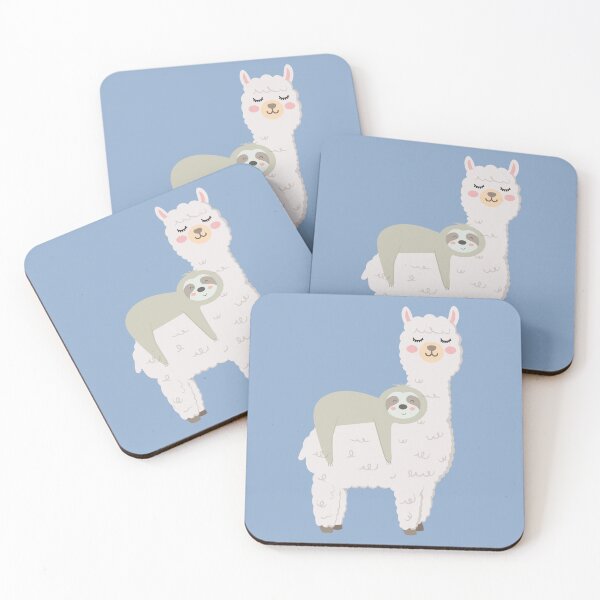 Item preview, SLEEPY SLOTH AND LLAMA designed and sold by Terevela.
