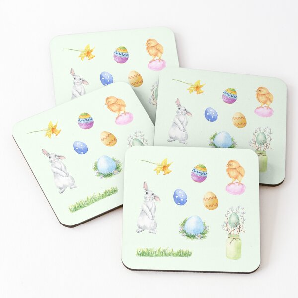 Item preview, Easter Bunny Spring Watercolor Aesthetic Pack designed and sold by DaisyPaints.