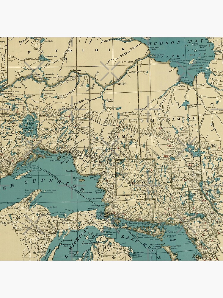 Lake James Indiana 1923 Old Map Reprint Kemery Island Crusoe Bay Glen Lyre  Beach Wheatons Bay Weldons Landing 