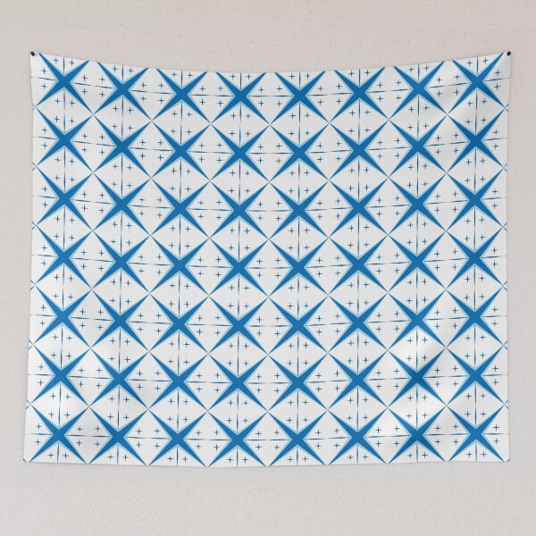Item preview, Blue Four Point Star Pattern from Tjays on a Cool - designed and sold by TJays.