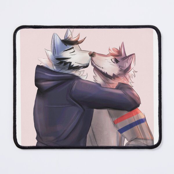 Item preview, cute wolves couple designed and sold by Leosketches.