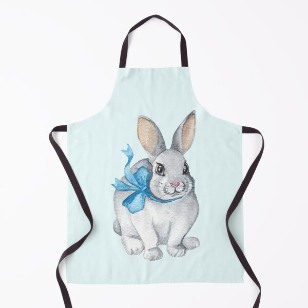 Item preview, Cute Rabbit With Blue Bow designed and sold by DaisyPaints.