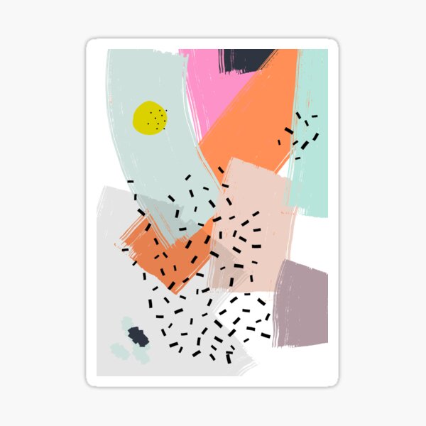 Snigger // Abstract Pattern Bright Sticker