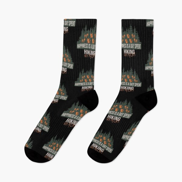 Item preview, Happiness Is A Day Spent Hiking With My Cat Funny Love Hiking Cute Cat Lovers Present designed and sold by pedrored369.