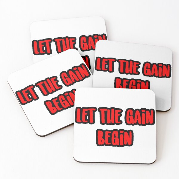 Item preview, let the gain begin t shirt for fitness workout designed and sold by Staneyjoseph24.