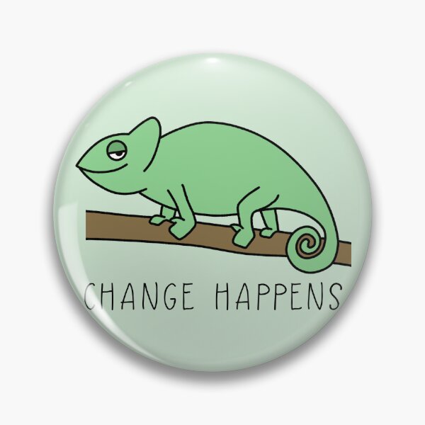 Item preview, Motivational Chameleon Change Happens designed and sold by Milizabeth.