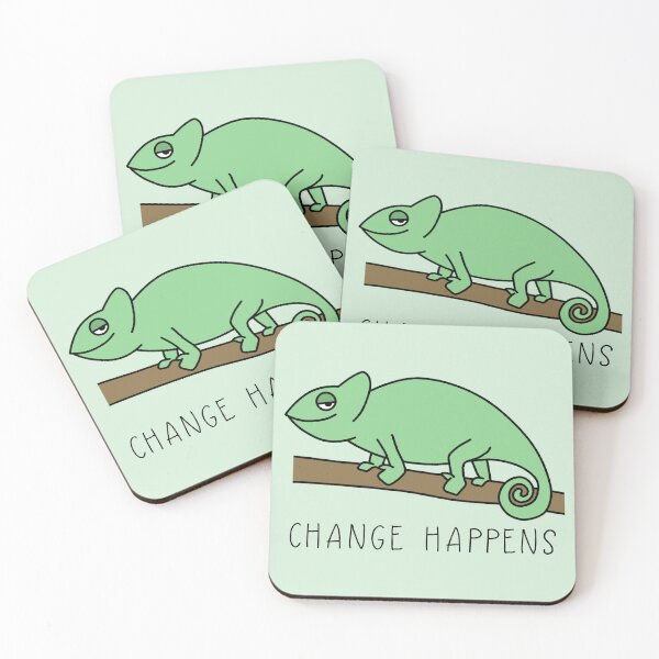 Item preview, Motivational Chameleon Change Happens designed and sold by Milizabeth.