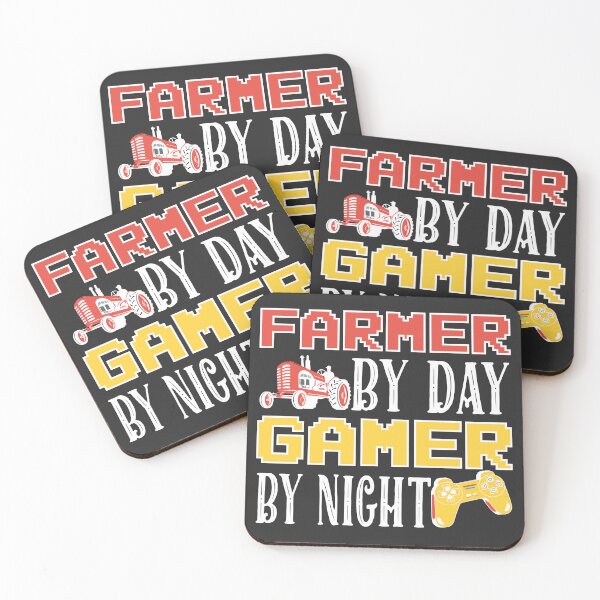 Item preview, Farmer by Day Gamer by Night, Funny Farmer Gamer Gift designed and sold by ZANKELLO.