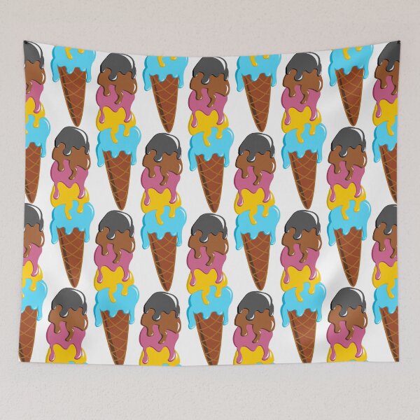 Item preview, Shiny Polygender Ice Cream Cone Pride Flag designed and sold by HarveyHandcraftsandDesigns.