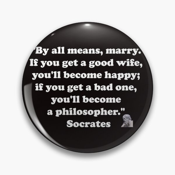 Item preview, By all means marry a philosopher designed and sold by LargeShop.