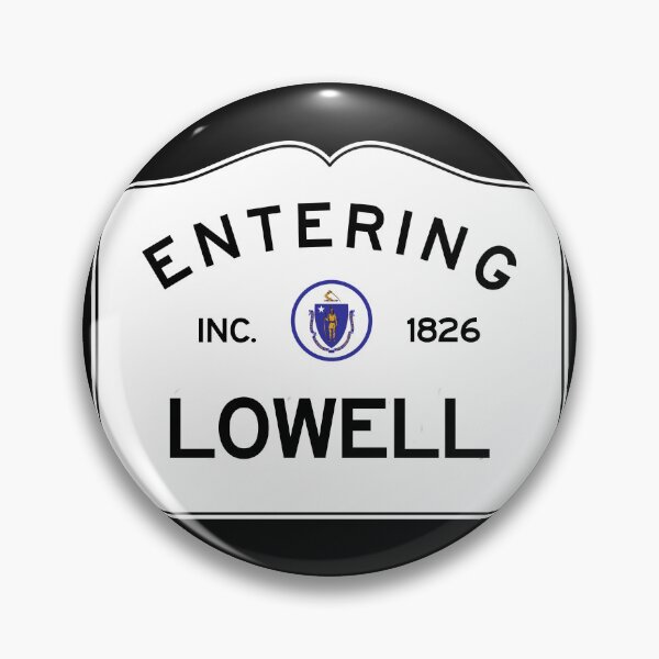 Item preview, Entering Lowell Massachusetts - Commonwealth of Massachusetts Road Sign designed and sold by NewNomads.