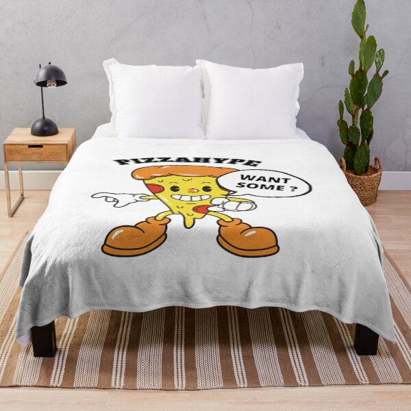 Item preview, Pizzahype | Want some pizza ? Cartoon pizza slice | White designed and sold by Nepaz-Designs.