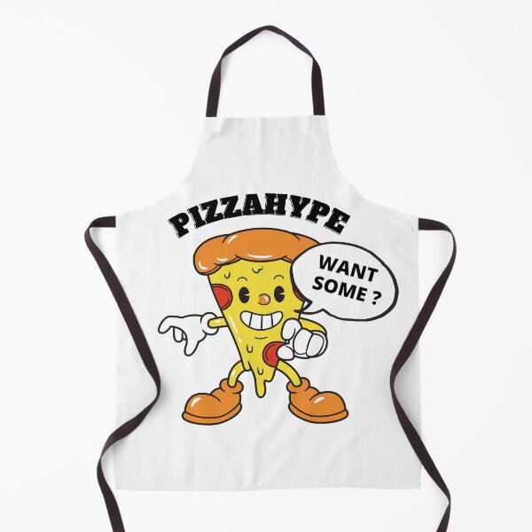 Item preview, Pizzahype | Want some pizza ? Cartoon pizza slice | White designed and sold by Nepaz-Designs.