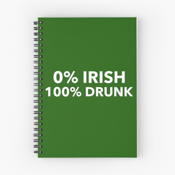Item preview, 0% Irish 100% Drunk - Saint Patrick's Day designed and sold by Giftees Shop.