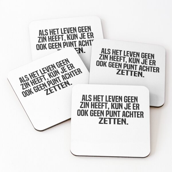 Item preview, Als Het Leven Geen Zin Heeft Kun Je Er Ook Geen Punt Achter Zetten designed and sold by melshirt-shop.